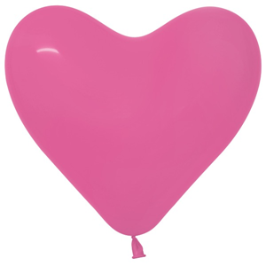 Hart Ballon Pastel Fuchsia